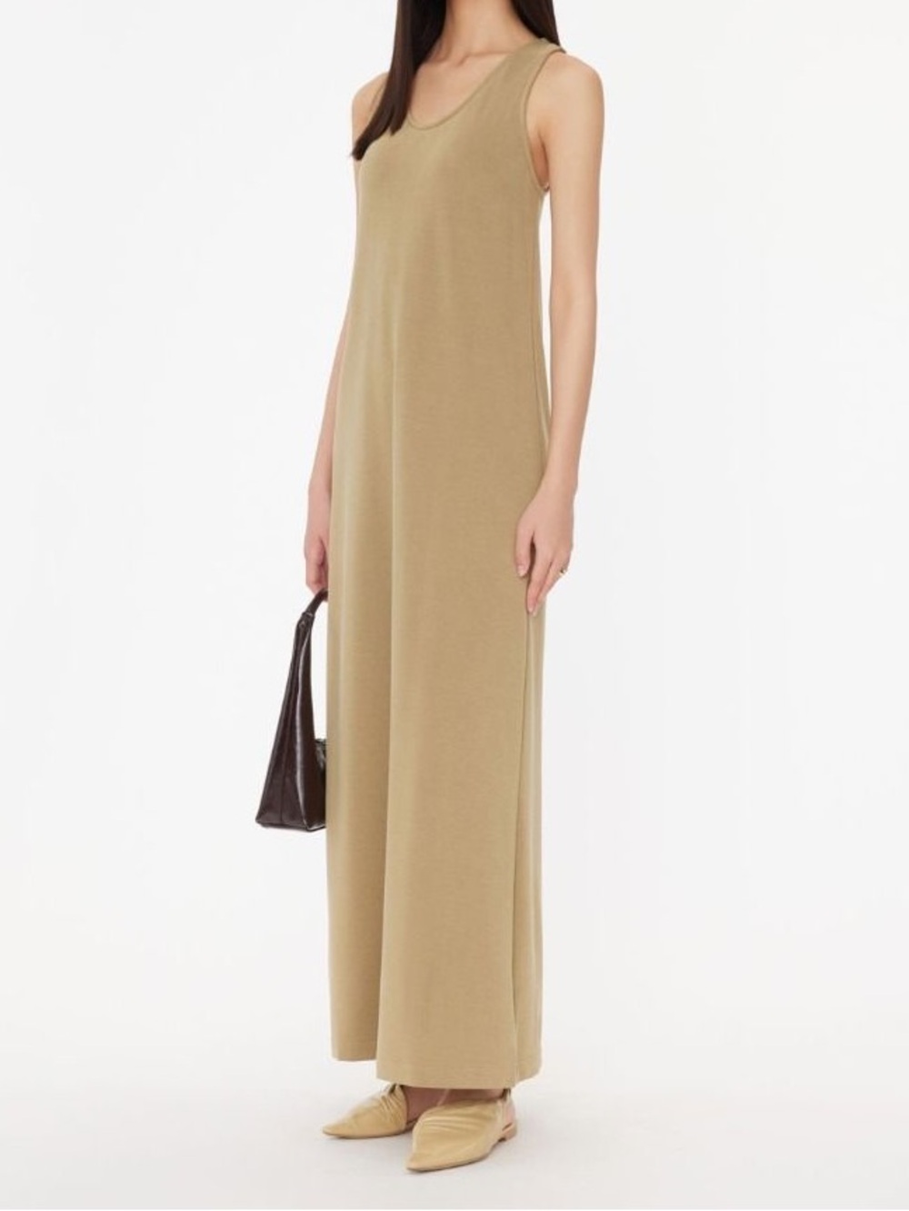 Built-In Bra U-Neck Maxi Easy Dress